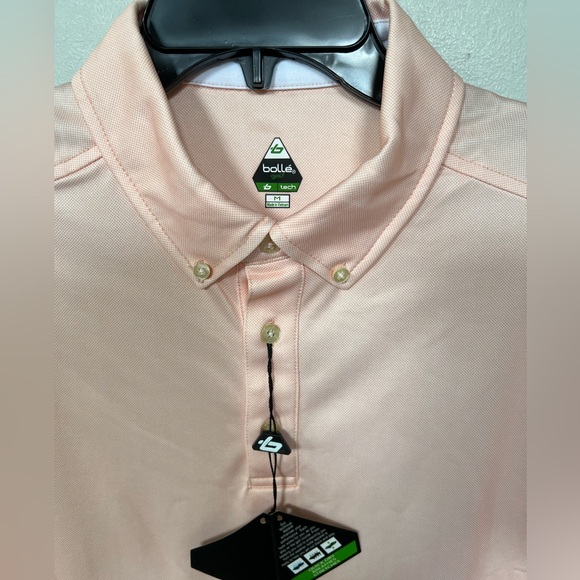 🔥BOLLE GOLF TECH SOLID POLO SHIRT STYLE # 4470-29 CC7139 MEN'S SIZE MEDIUM NWT - Picture 3 of 16